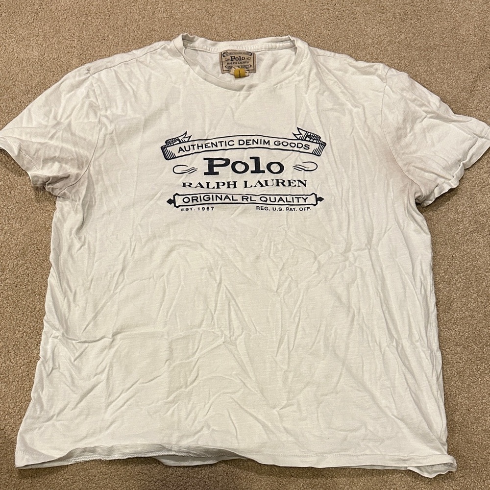 Polo by Ralph Lauren White Graphic Tee